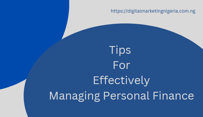 managing personal finance image
